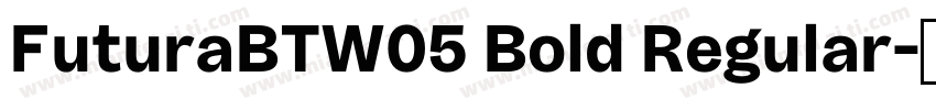 FuturaBTW05 Bold Regular字体转换